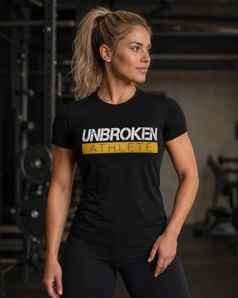 UNBROKEN Athlete Active Shirt - Women (Schwarz, S)