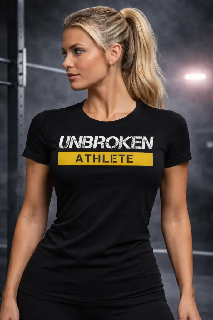 UNBROKEN Athlete Active Shirt - Women (Schwarz, S)