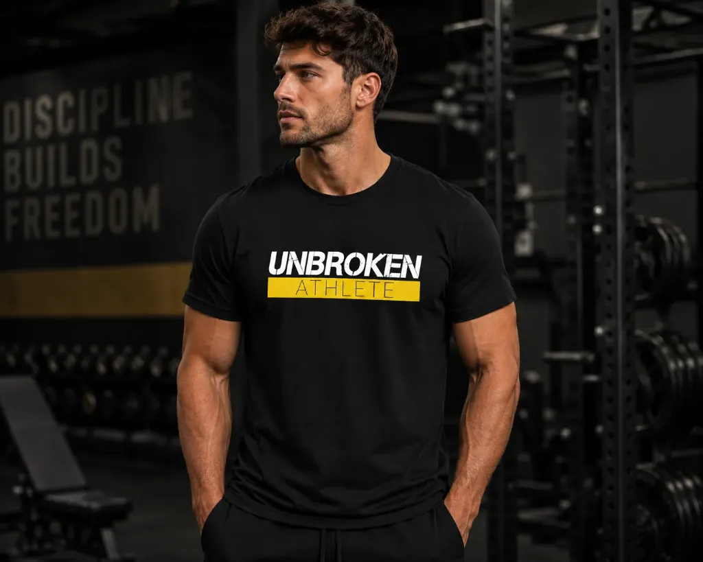 UNBROKEN Athlete Active Shirt (Schwarz, S)