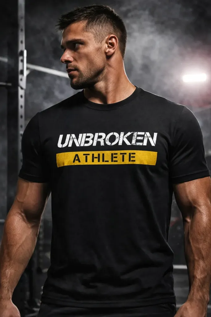 UNBROKEN Athlete Active Shirt (Schwarz, S)