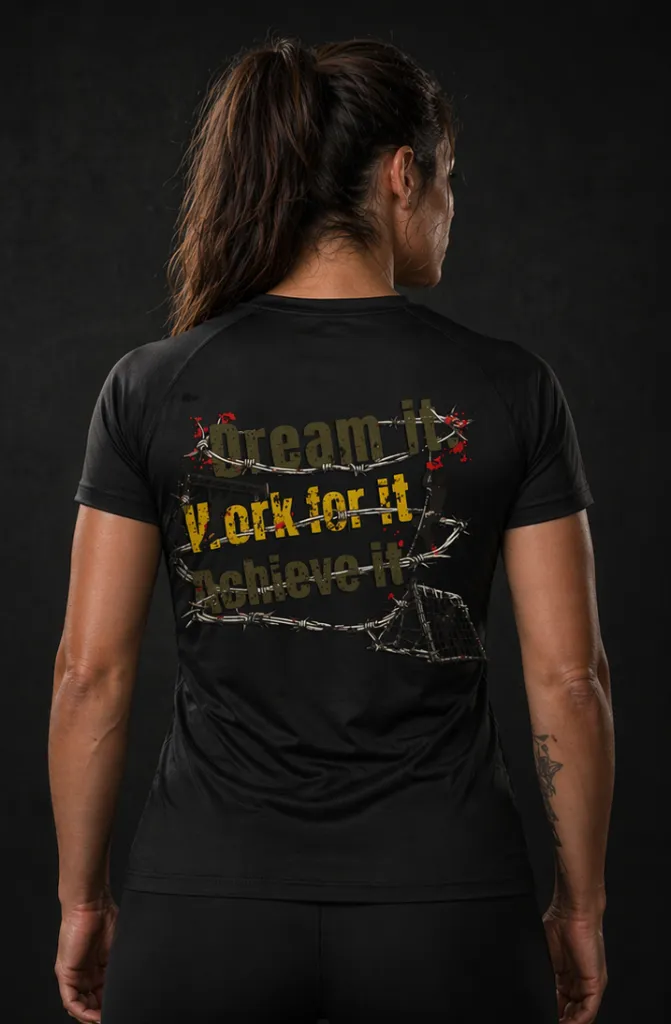 UNBROKEN Active Sports-T Women – OCR Edition | Dream It. Work For It. Achieve It.
